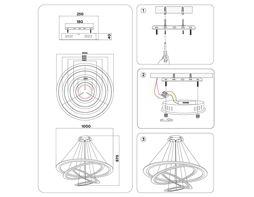 FA4365/4 BK черный 235W 3000K/4200K/6400K D1000*870 (ПДУ РАДИО 2.4G) FA4365/4 BK черный 235W 3000K/4200K/6400K D1000*870 (ПДУ РАДИО 2.4G)